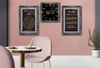 Nazar Verse and Blessing Prayer Tempered Glass Wall Art Set with Clock