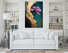 Dikey Sanat Temalı Cam Tablo 319