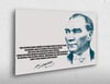 MUSTAFA KEMAL ATATÜRK GÖRSELLİ CAM TABLO