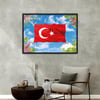 Alüminyum Çerçeveli Vatan Temalı Cam Tablo 057
