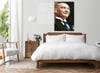 MUSTAFA KEMAL ATATÜRK GÖRSELLİ CAM TABLO 