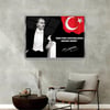 Alüminyum Çerçeveli Vatan Temalı Cam Tablo 047