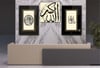 BESMELE İ ŞERİF MAŞALLAH VE ALLAHUEKBER YAZILI CAM TABLO CAM SAAT SETİ 