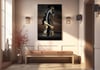Dikey Sanat Temalı Cam Tablo 328
