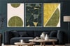 Alüminyum Çerçeveli Sanat Temalı 3'lü Set MDF Tablo 0055