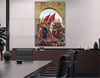 FATİH SULTAN MEHMET HANIN İSTANBUL'A GİRİŞİ GÖRSELLİ CAM TABLO