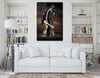 Dikey Sanat Temalı Cam Tablo 328