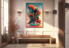 Dikey Sanat Temalı Cam Tablo 322