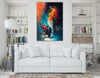 Dikey Sanat Temalı Cam Tablo 318