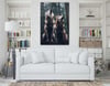 Dikey Sanat Temalı Cam Tablo 302