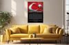 Atatürk's Address to the Turkish Youth Glass Wall Art