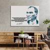 MUSTAFA KEMAL ATATÜRK GÖRSELLİ CAM TABLO