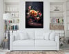Dikey Sanat Temalı Cam Tablo 326