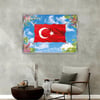 Alüminyum Çerçeveli Vatan Temalı Cam Tablo 057