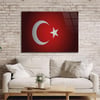 Yatay Vatan Temalı Cam Tablo74