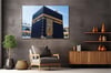Ka’bah  on Glass Print Caaba Glass Wall Art Kaaba Tempered Glass Wall Art