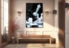 Dikey Sanat Temalı Cam Tablo 324