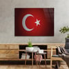 Yatay Vatan Temalı Cam Tablo74