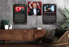 MUSTAFA KEMAL ATATÜRK GÖRSELLİ İSTİKLAL MARŞI VE GENÇLİĞE HİTABE YAZILI CAM TABLO SAAT SETİ 