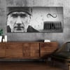 Atatürk'ün Mavi gözleri Anıtkabir ve 1881-1938  Saatli Cam Tablo 066