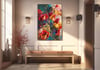 Dikey Sanat Temalı Cam Tablo 321