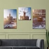 Haftanın İndirimli Ürünü Yatay Saatli Set Cam Tablo 40x60 cm (Sağ ve Sol Tablo 40x60 cm Saat 40x40 cm ölçüsünde)
