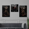 Haftanın İndirimli Ürünü Yatay Saatli Set Cam Tablo 40x60 cm (Sağ ve Sol Tablo 40x60 cm Saat 40x40 cm ölçüsünde)