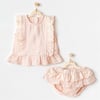 Andywawa Kız Bebek 2'li Takım Set Somon AC25888