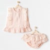 Andywawa Kız Bebek 2'li Takım Set Somon AC25888