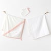 Andywawa Kız Bebek 3'lü Havlu Takım Set Ekru AC25512