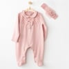 Andywawa Kız Bebek Patikli Tulum Pembe AC26242