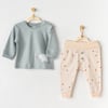 Andywawa Unisex Bebek 2'li Takım Bej AC24046