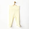Andywawa Unisex Bebek Jakarlı Patikli Pantolon Sarı AC24706