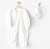 Andywawa Unisex Bebek Prematüre Tulum Ekru AC25732GOTS