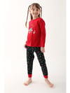 Arnetta Kız Çocuk Wonderful Days Baskılı Pijama Takımı Kırmızı AR2601-2