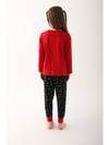Arnetta Kız Çocuk Wonderful Days Baskılı Pijama Takımı Kırmızı AR2601-2