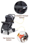 Baby Care BC-500 Combo Bebek Arabası Siyah