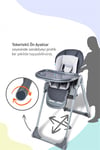 Baby Care BC-511+ Flex Plus Lüks Mama Sandalyesi Sarı (L)