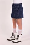 DMB Kız Çocuk Denim Şort Etek Lacivert M0536