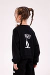DMB Kız Çocuk Gabardin Ceket Siyah M0478