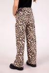 DMB Kız Çocuk Leopar Desenli Pantolon Bej M0629