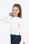DMB Kız Çocuk Uzun Kollu Body Ekru M0172
