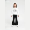Jadeer Escabel Kız Çocuk Sweat Beyaz 10-14 Yaş 36074