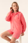 Kappa Kız Çocuk Sweatshırt Neon Pembe 381Y65W