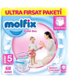 Molfix Külot Bez Ultra Fırsat Paketi Junior No:5 68 Adet 12-17 Kg