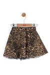 NK Kids Kız Bebek Leopar Etek Kahverengi 59613