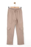 NK Kids Kız Çocuk Mozaik Pantolon Vizon 67305