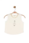 NK Kids Kız Çocuk Sıfır Kol Bluz Krem 38354
