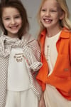 NK Kids Kız Çocuk Sıfır Kol Bluz Krem 38354