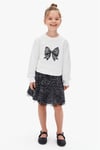 NK Kids Kız Çocuk Sweat Ekru-Gri 4-8 Yaş 39530